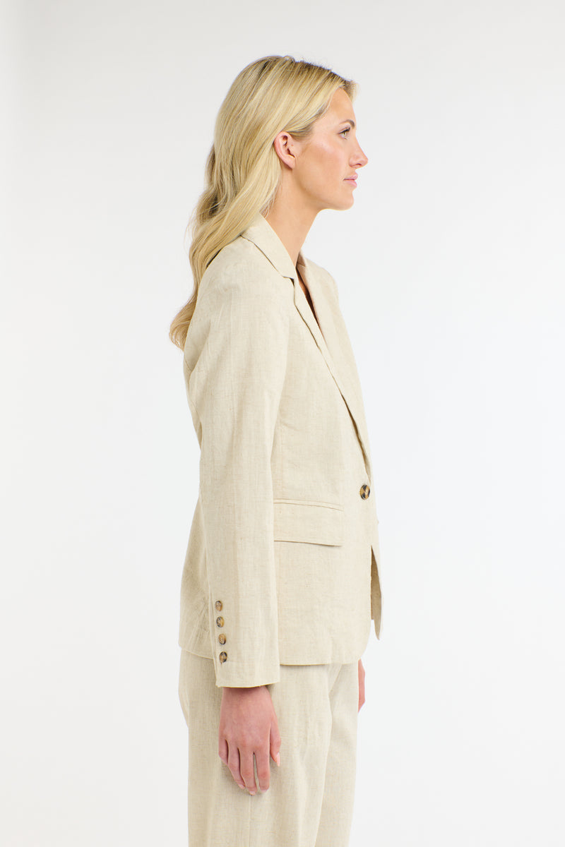 Portofino Linen Blazer - Natural