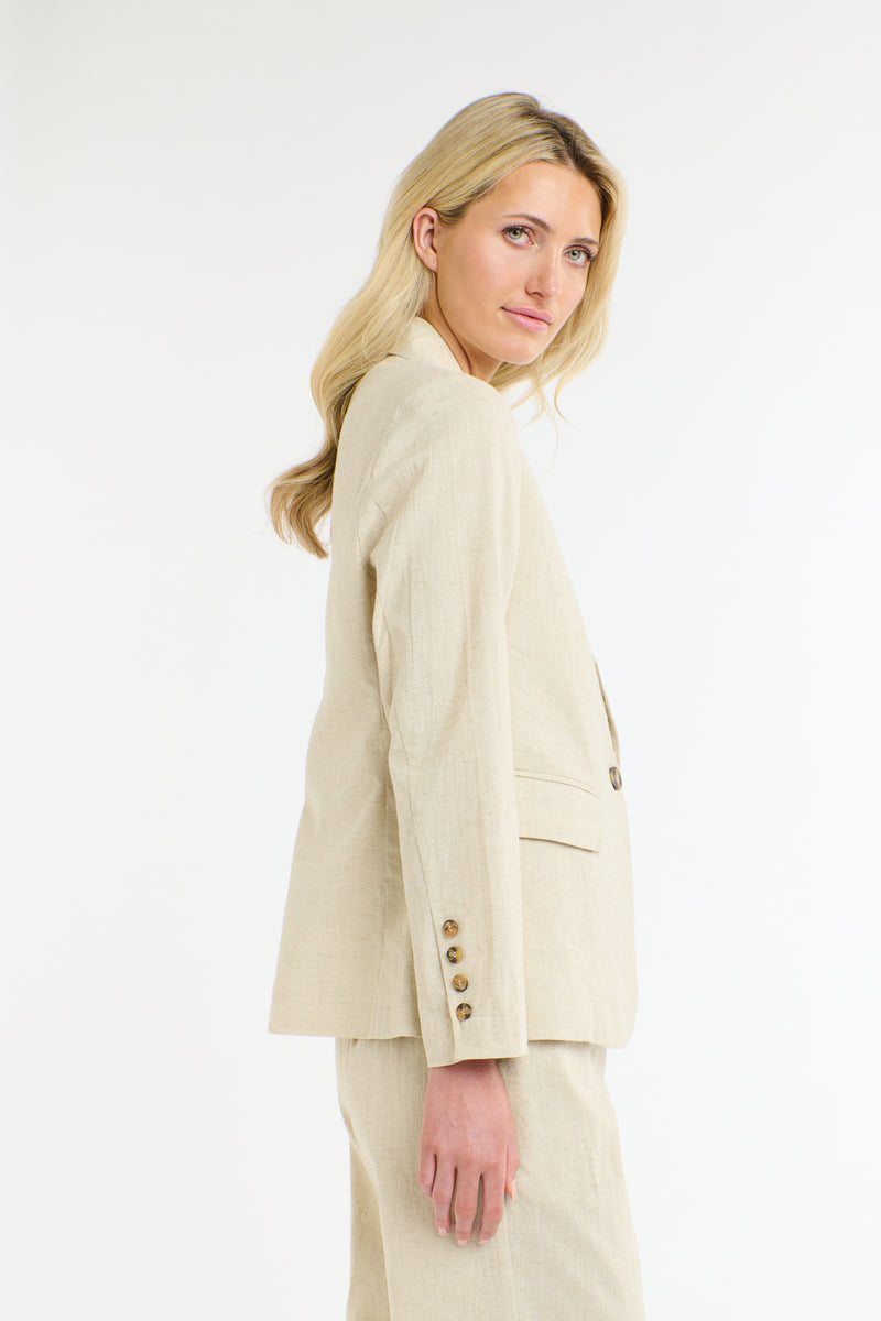 Portofino Linen Blazer - Natural