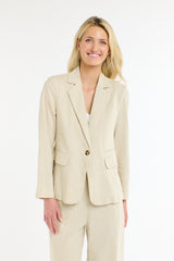 Portofino Linen Blazer - Natural