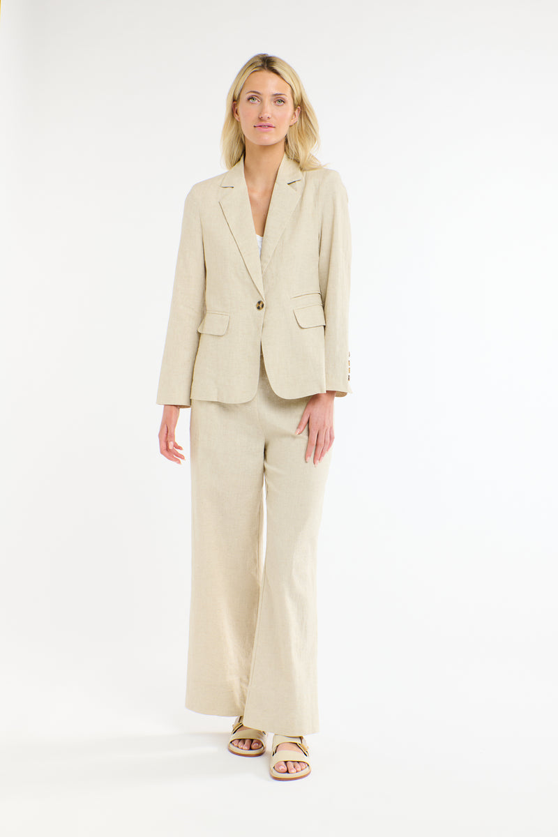 Portofino Linen Blazer - Natural