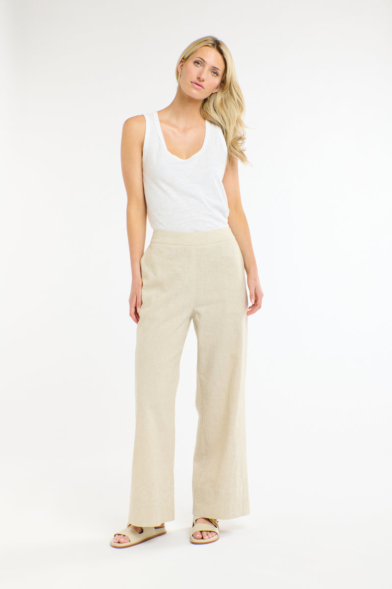 Paradise Linen Pant - Natural