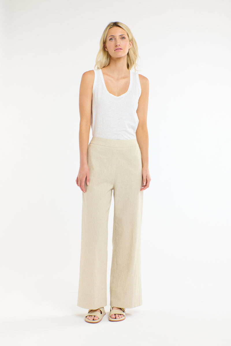 Paradise Linen Pant - Natural