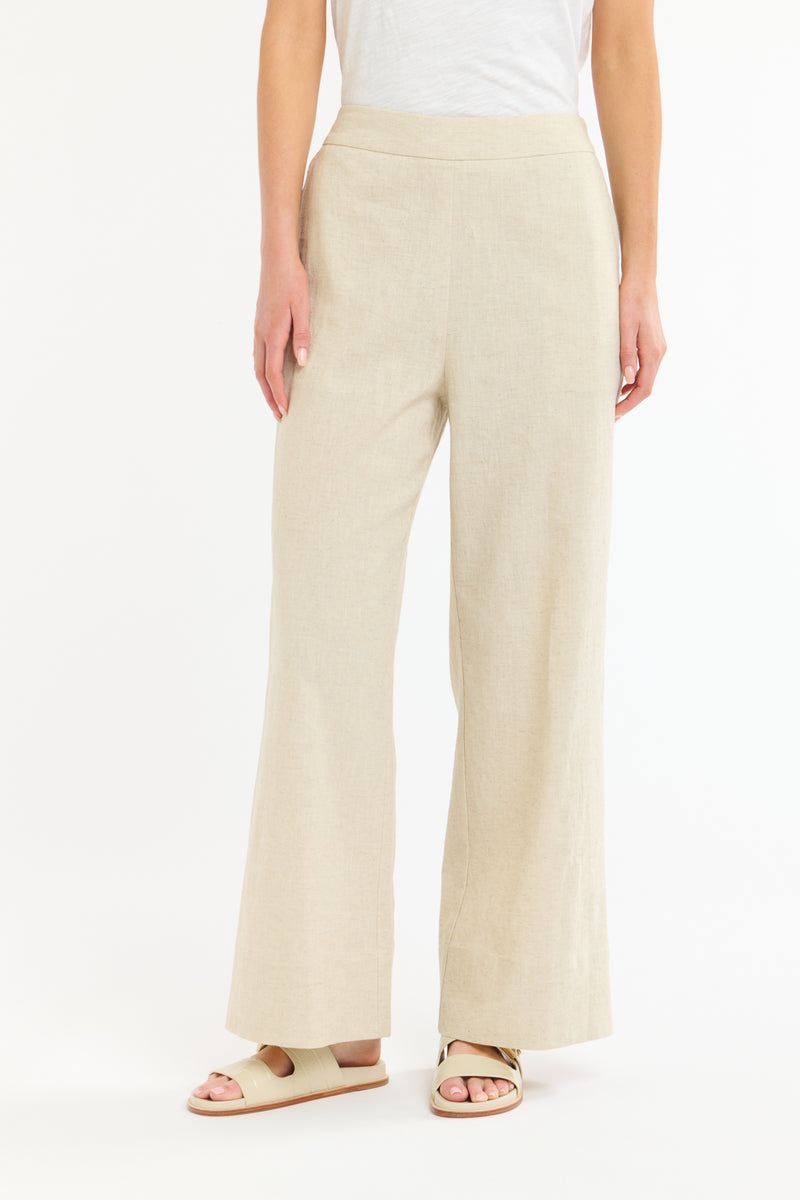 Paradise Linen Pant - Natural