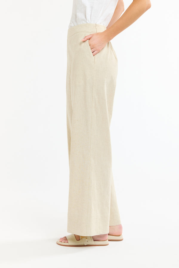 Paradise Linen Pant - Natural