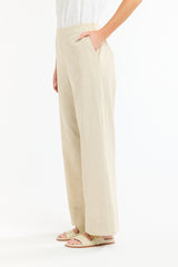 Paradise Linen Pant - Natural