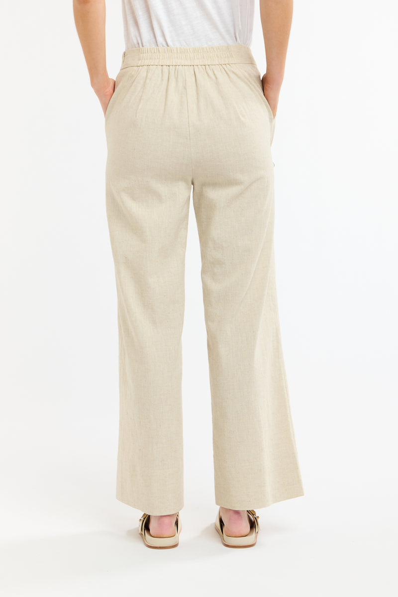 Paradise Linen Pant - Natural