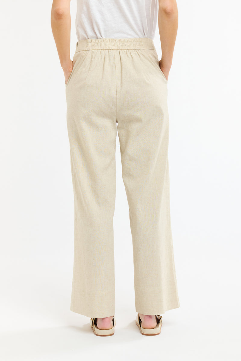 Paradise Linen Pant - Natural