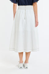 Dakota Denim Skirt - White