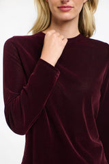 Velvet Underground Top - Burgundy