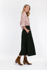 Dakota Cord Skirt - Hunter Green