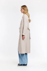Erica Trench Coat - Vanilla Cream