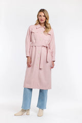 Erica Trench Coat - Cherry Blossom Pink