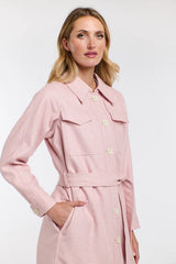 Erica Trench Coat - Cherry Blossom Pink