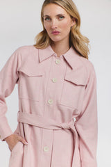 Erica Trench Coat - Cherry Blossom Pink