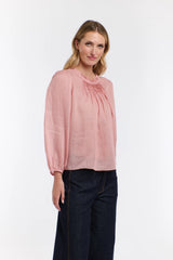 Ariel Long Sleeve Top - Tea Rose