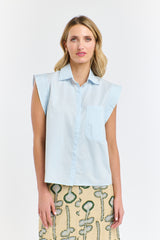 Gigi Shirt - Powder Blue