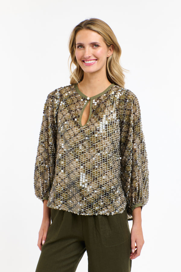 Medusa Top - Khaki