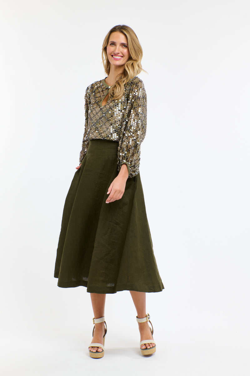 Medusa Top - Khaki