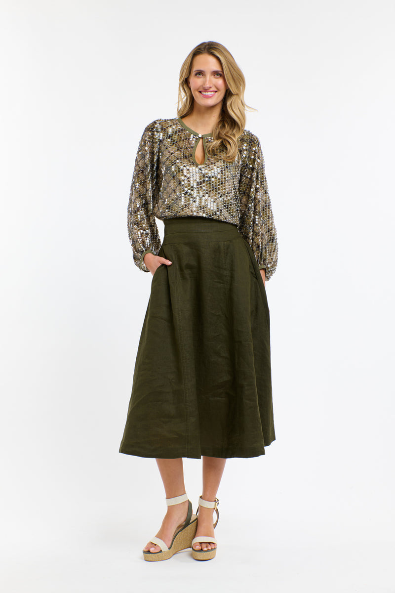 Medusa Top - Khaki