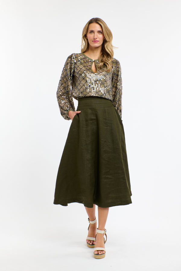 Medusa Top - Khaki