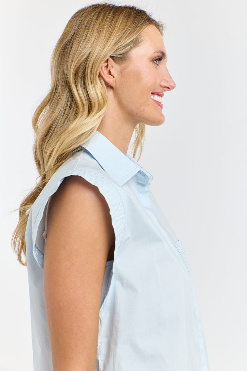 Gigi Shirt - Powder Blue