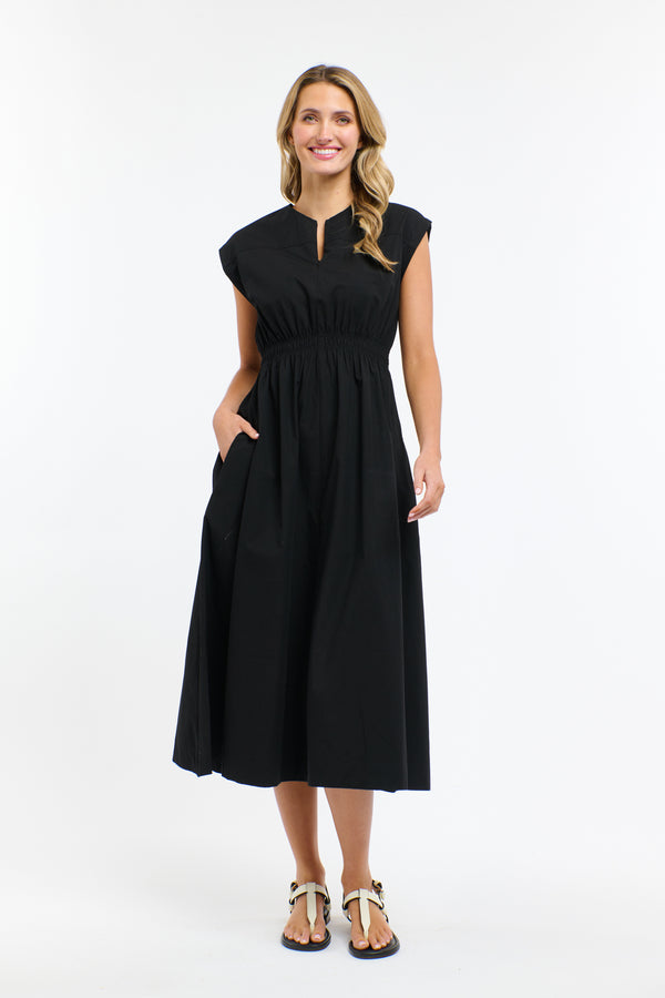 Cooper Cotton Dress - Black