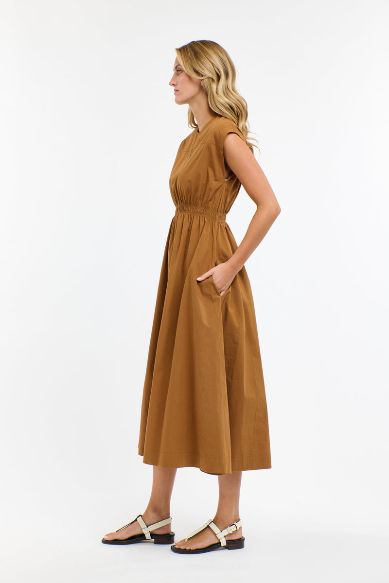 Cooper Cotton Dress - Butterscotch