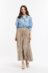 Crinkle Skirt - Champagne