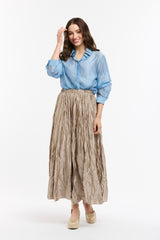 Crinkle Skirt - Champagne