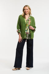 Kimono Cardi - Olive Green