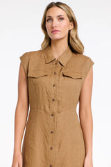 Sloane Sleeveless Dress - Toffee