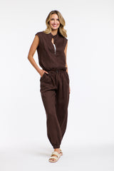 Mara Linen Zip Top