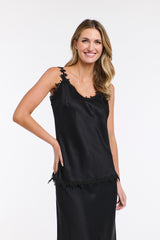 Sterling Satin Cami - Black