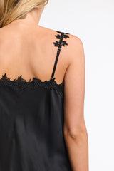 Sterling Satin Cami - Black