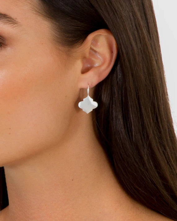 Moroccan Hook Earrings Silver