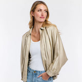 Ryder Satin Jacket - Beige