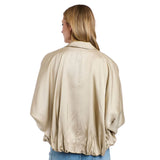 Ryder Satin Jacket - Beige