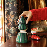 Cabana Christmas 9oz Hand Painted Striped Tree - Balsam Fir