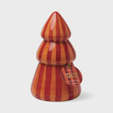 Cabana Christmas 9oz Hand Painted Striped Tree - Spiced Apple