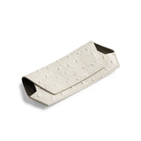 Fox and Leo glasses case Ostrich Print - Stone