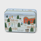 5oz Matte Printed Tin with Tree Farm Scene - Vanilla Bean - Tobacco and Pine