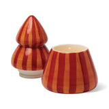 Cabana Christmas 9oz Hand Painted Striped Tree - Spiced Apple