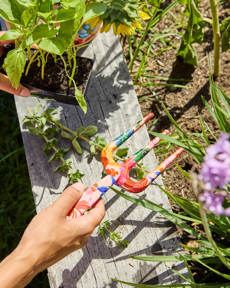 Wild Flowers In Bloom Garden Tools and Gloves Set