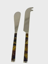 Tortoise Shell Steel Knife & Spreader