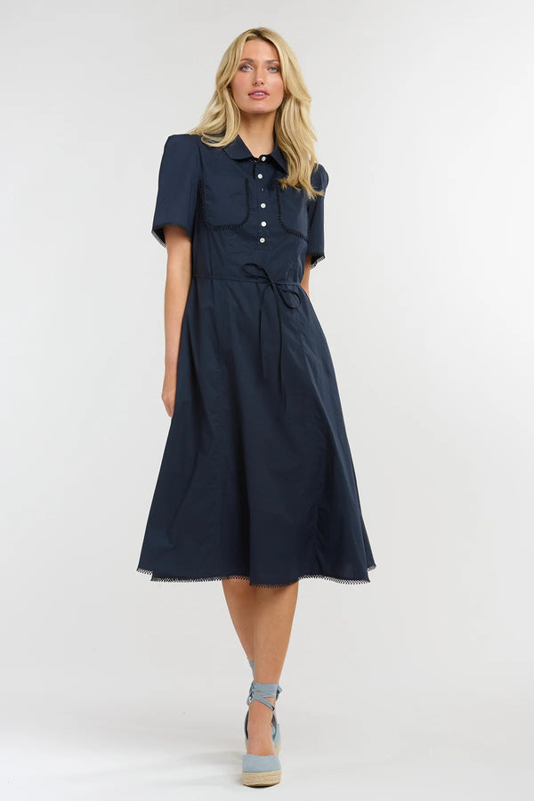 Picnic Pocket Dress - Navy