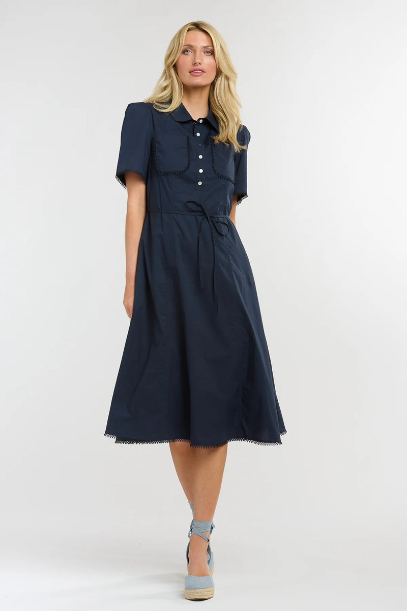 Picnic Pocket Dress - Navy