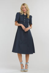 Picnic Pocket Dress - Navy