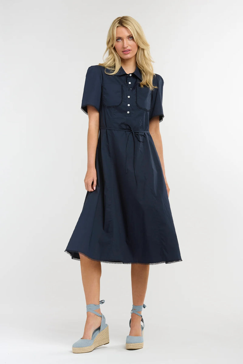 Picnic Pocket Dress - Navy