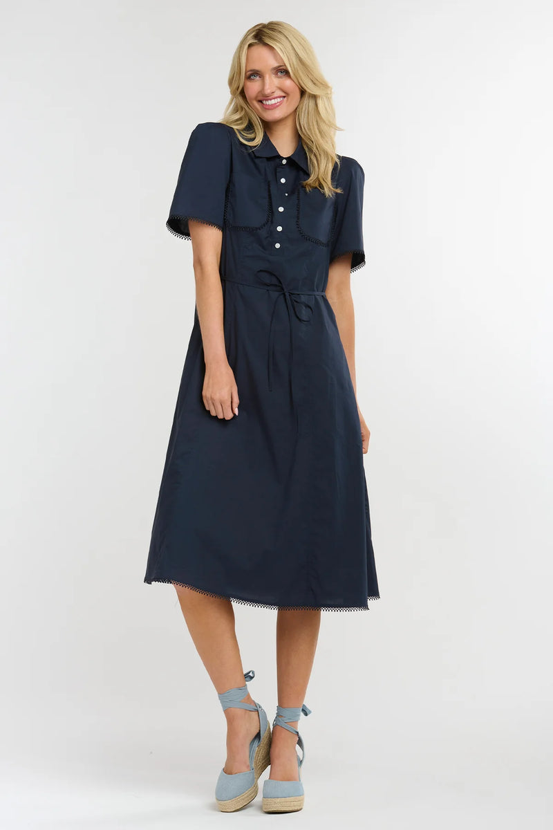 Picnic Pocket Dress - Navy