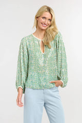 Swan Lake Top - Blue/Green Sequin